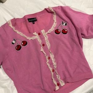 Sourpuss cherry cardigan
